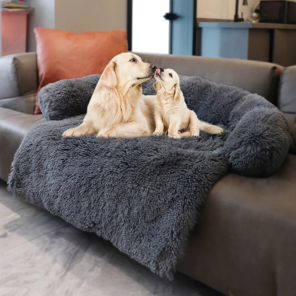 CozyPaw-Calming Pet Sofa Bed Cover