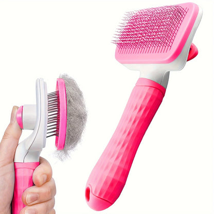 Self-cleaning Pet Hair Remove Comb Cat Slicker Brush Pet Hair Removal Comb For Dogs Cats Grooming Tools Combs Dogs Accessories