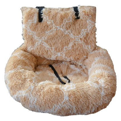 CozyPaw-Dog Car Seat with Cushion