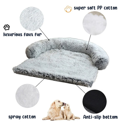 CozyPaw-Calming Pet Sofa Bed Cover